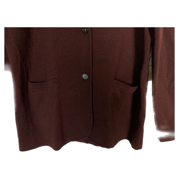 Sold - J Crew 100% Merino Wool Cardigan Sweater Blazer - Picture 8 of 13